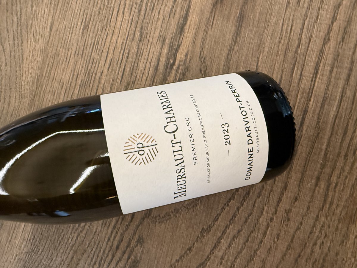 DARVIOT PERRIN MEURSAULT 1ER CRU CHARMES DESSUS BLANC 2023 0.75L.